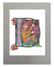 Load image into Gallery viewer, 11X14 Matted Celtic Letter Print