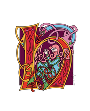 Load image into Gallery viewer, Celtic Letter Sticker
