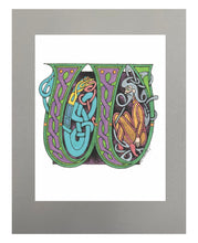 Load image into Gallery viewer, 11X14 Matted Celtic Letter Print