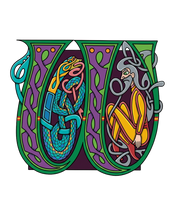 Load image into Gallery viewer, Celtic Letter Sticker