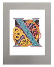 Load image into Gallery viewer, 11X14 Matted Celtic Letter Print