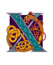 Load image into Gallery viewer, Celtic Letter Sticker