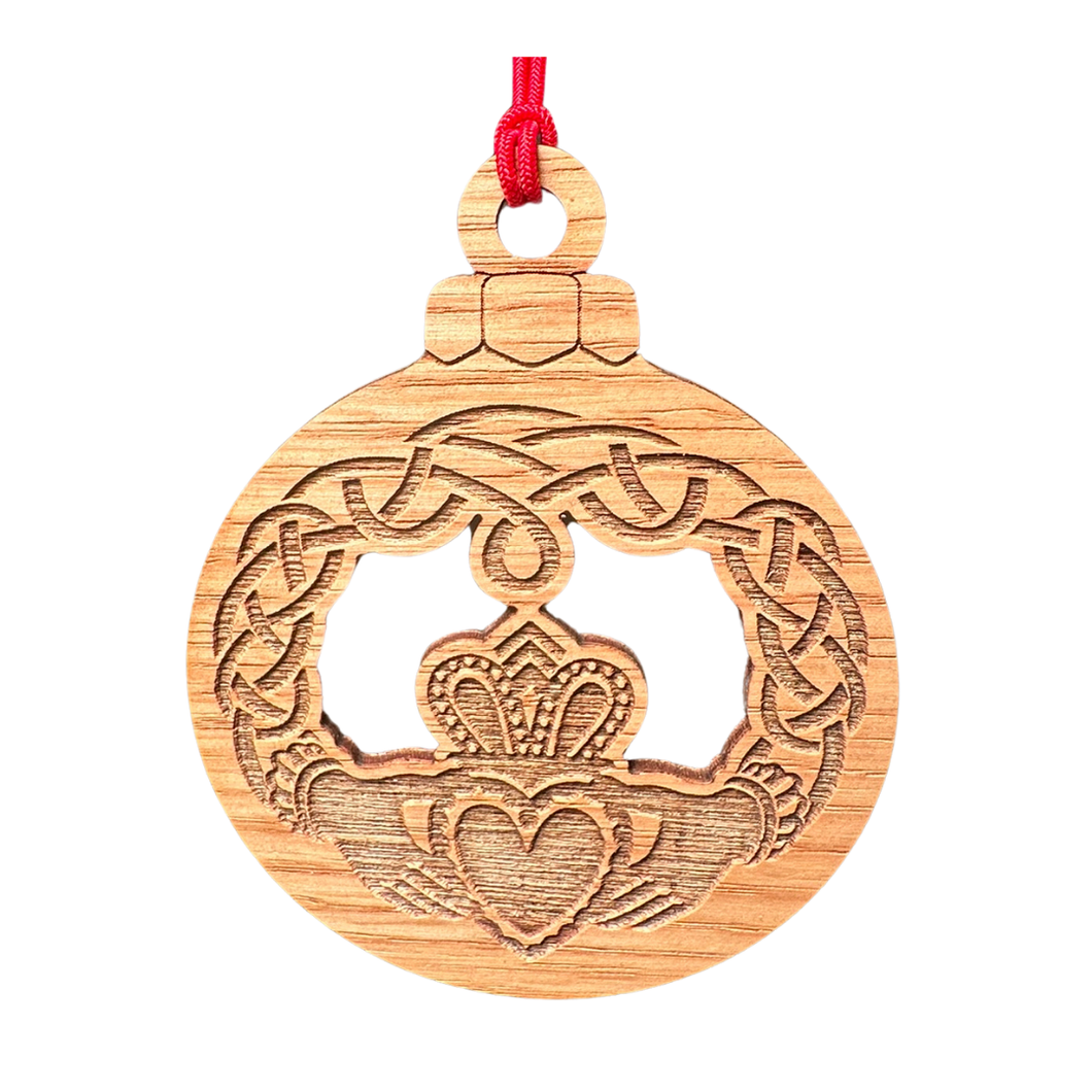 Claddagh Flat Wooden Ornament