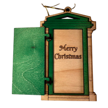 Load image into Gallery viewer, Green Georgian Door Wooden Ornament
