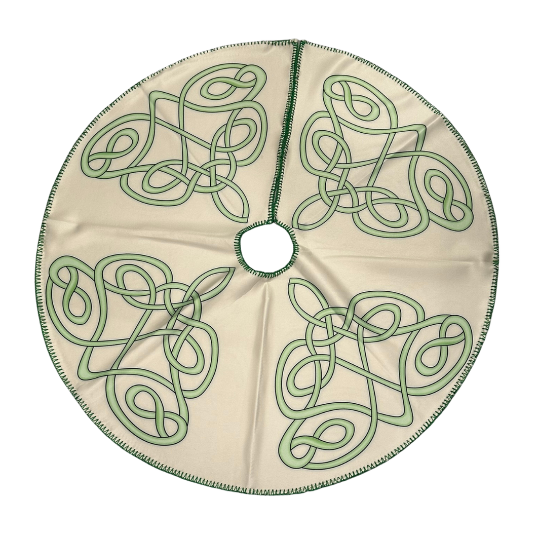 Green Celtic Trinity Knot Tree Skirt