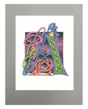 Load image into Gallery viewer, 11X14 Matted Celtic Letter Print
