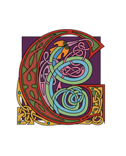 Load image into Gallery viewer, Celtic Letter Sticker

