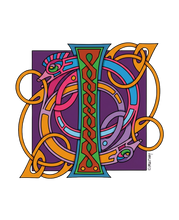 Load image into Gallery viewer, Celtic Letter Sticker
