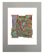 Load image into Gallery viewer, 11X14 Matted Celtic Letter Print
