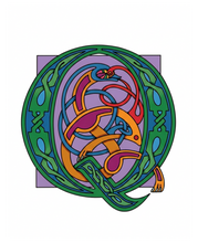 Load image into Gallery viewer, Celtic Letter Sticker
