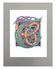 Load image into Gallery viewer, 11X14 Matted Celtic Letter Print
